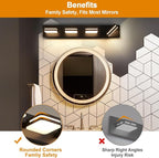 Torondo 360° Rotate LED Bathroom Vanity Light Fixtures, 1600LM Acrylic Matte - Image 5