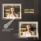 LOAAO 50"x40" LED Bathroom Mirror - Image 4