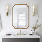 WallBeyond 24" x 36" Rounded Corner Arch Wall Mirror by WallBeyond