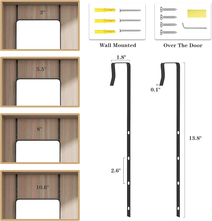 Full Length Door Mirror 14x48, Metal Frame - Image 8