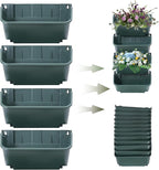 16 Pack Vertical Garden Planter, 13 inch Wall Mounted Planter - Image 5