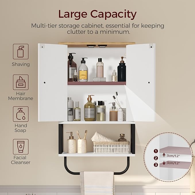 MAHANCRIS Bathroom Wall Cabinet - Image 3