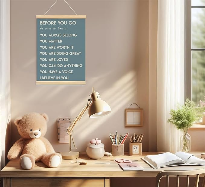 Mental Health Positive Affirmations Inspirational Wall Art Decor, Therapist - Image 2