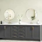Bathroom Mirrors for Over Sink, Round Frameless Mirrors for Wall, 20x20 Inch - Image 2