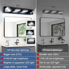 360° Rotate LED Dimmable Bathroom Vanity Light Fixtures, 1600LM Acrylic Matte - Image 6