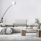 Grasscloth Peel and Stick Wallpaper White Gold Wallpaper 15.7"x 196" Thick - Image 2