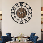 Large Metal Wall Clock, 20 Inch Retro Decorative Silent, Non Ticking, Battery - Image 6