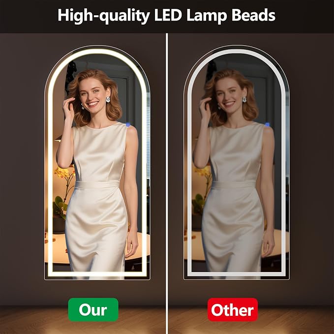 Full Length Mirror with LED Lights, LED Mirrors Full Length Floor Mirror Full - Image 5