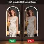 Full Length Mirror with LED Lights, LED Mirrors Full Length Floor Mirror Full - Image 5