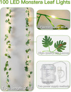 suddus Vines with Fairy Lights Battery & USB Powered Operated, 33ft 100 LED - Image 5