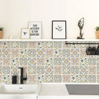 Wudnaye Bohemian Wallpaper Peel and Stick Faux Tile Contact Paper 17”×393” Tile - Image 7