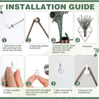 Jexine 8 Pcs Hanging Planters - Image 3