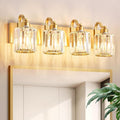 Crystal Vanity Lights, Modern 4-Light Bathroom Lights Over Mirror, Bathroom by AIXIALIN