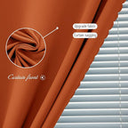 Thermal Blackout Curtains with Self-Adhesive Tape, No Rod No Drill Easy Install - Image 5
