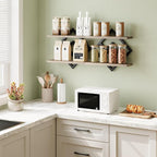 ELYKEN Floating Shelves for Wall, 2-Tier Wall Mounted Storage Shelves for Books - Image 3