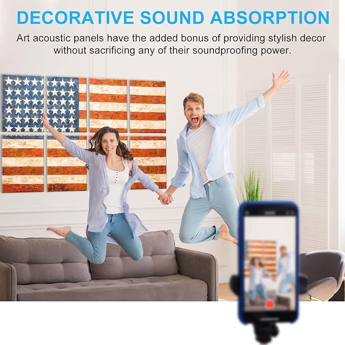 JBER Art Acoustic Panels, 48×32 Inches Acoustical Wall Panels, Sound Absorbing - Image 6
