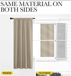 NICETOWN 2 Panels Blackout Curtains, Rod Pocket Thermal Insulated Drapess - Image 3