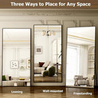 GLSLAND 77" x 38" Rectangular Full Length Mirror - Image 5