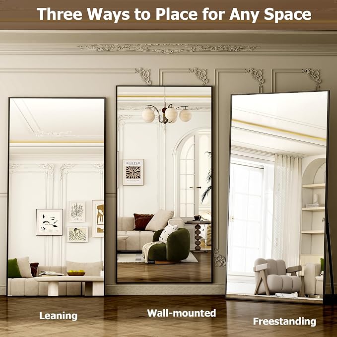 GLSLAND 77" x 38" Rectangular Full Length Mirror - Image 5