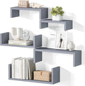 SRIWATANA Floating Shelves for Wall, Wall Shelves for Bathroom, Living Room by SRIWATANA