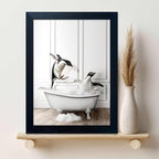 Kids Bathroom Wall Decor Funny Bathroom Wall Art Black and White Wall Decor - Image 6