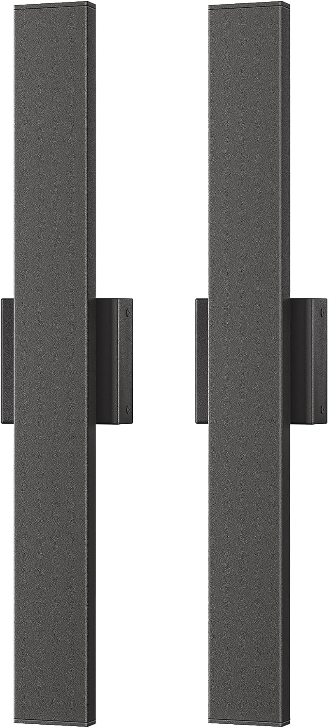 EDISHINE 23.6" Modern Outdoor Wall Lights, 3CCT & 10%-100% Dimmable, IP65 - Image 9