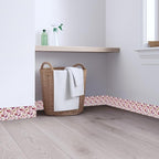 Pink Floral Wallpaper Border 196x4 Inch Peel and Stick Wall Border Removable - Image 2