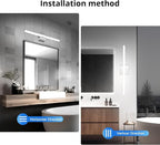 Combuh Modern Bathroom Vanity Light Fixtures Above Mirror Soft Shadow Free Wall - Image 4