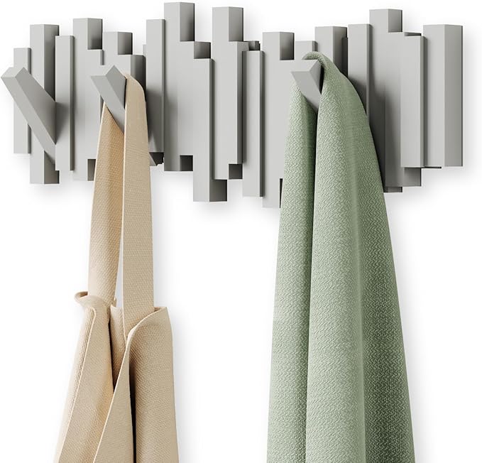 Umbra Sticks Wall-Mounted Coat Rack Rail Hook by Umbra