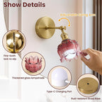 Vintage Battery Operated Wall Sconce - Image 5