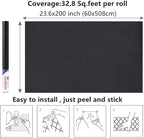 Arthome 23.6"x200" Black Wallpaper Peel and Stick Contact Paper, Matte Black - Image 7
