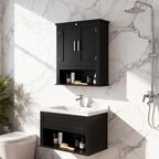 VINGLI Bathroom Wall Cabinet, Adjustable Hanging Storage Organizer Over Toilet - Image 10