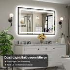 60x36 Inch LED Bathroom Mirror - Image 3