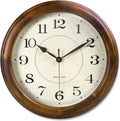 Kesin Wall Clock Wood 14 Inch Silent Wall Clocks Large Decorative Battery by Kesin