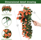Artificial Fake Hanging Flowers Plants - Image 6