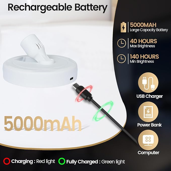 HAMVIDNE LED Spotlight, Rechargeable Battery Picture Lights, Uplighting Indoor - Image 2