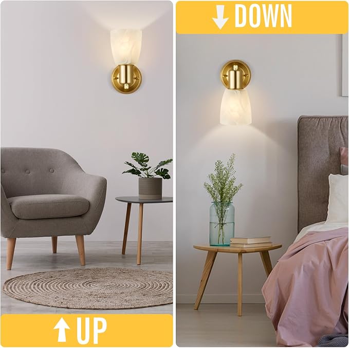 EJIAXIN Wall Sconces Set of 2, Modern Wall Light Fixtures - Image 3