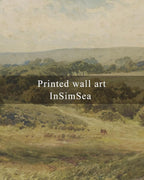 InSimSea Framed Canvas Wall Art, Vintage Landscape Art - Image 4