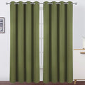 LEMOMO Blackout Curtains 66 x 95 inch/Olive Green Curtains Set of 2 by Lemomo
