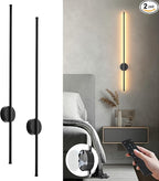 Battery Operated Modern Wall Sconces Set of Two, Rechargeable Wireless Wall by KARTOOSH