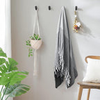 Felidio Wood Wall Hooks, 4 Pack Coat Hooks Wall Mounted, Rustic Wooden Heavy - Image 6