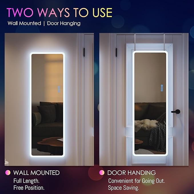 LVSOMT 47" x 16" Full Length Mirror - Image 6