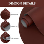 Dimoon 78.7"x17.7" Peel and Stick Wallpaper Dark Red Contact Paper - Image 5