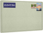 Bulletin Board, 23.5 X 17.5 inches Cork Board by Hrrtyueg