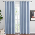NICETOWN Vintage Blue Blackout Curtains 86 inches Length by NICETOWN
