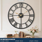 Pytha Sight 30 Inch Extra Large Giant Wall Clock, Oversized Round Silent - Image 2