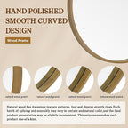 WallBeyond Round Mirror with Wood Frame - Image 7