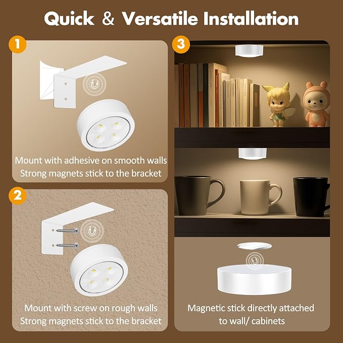 3Pcs Picture Light Battery Operated, Wireless Led Painting Light - Image 9