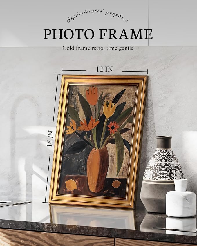 VIYYIEA Vintage Gold Framed Wall Art - Image 2