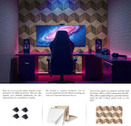 12Pack Acoustic Panels, Self-Adhesive Sound Proof Panels - Image 4